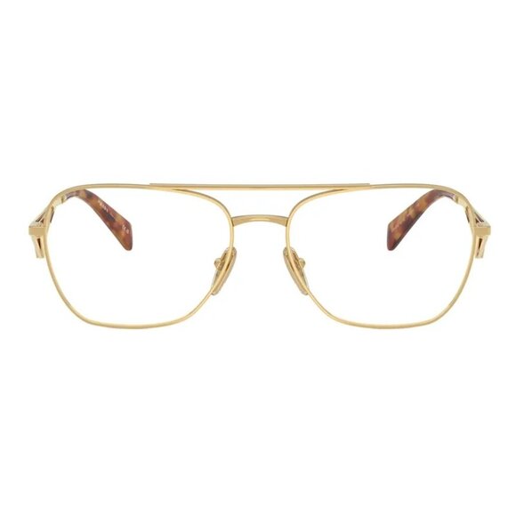 NEW PRADA GOLD WOMEN EYEGLASSES